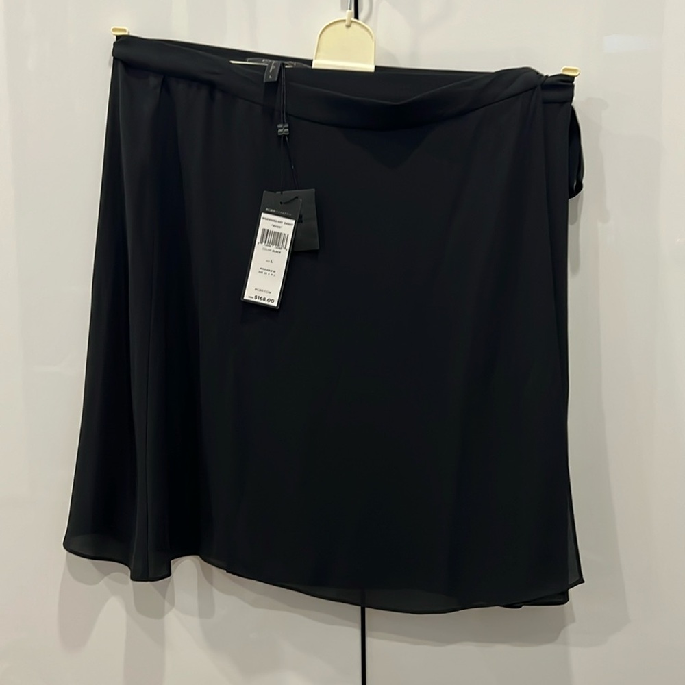 BCBG MAXAZRIA “Aviva” Black Skirt L